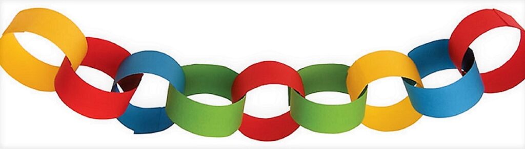 Paper Chain - easy craft ideas to decorate your home