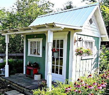 Cottage-Style Garden Shed