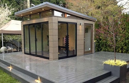 Glass Outdoor Shed