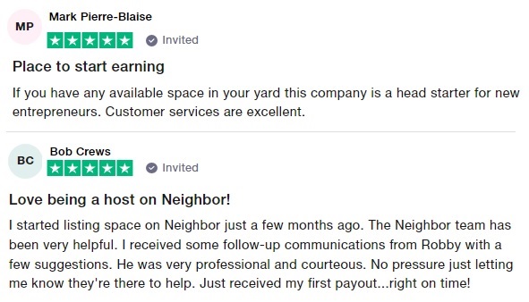 Neighbor Host Reviews